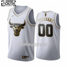 Chicago Bulls Custom Nike 2019-2020 Valkoinen Golden Edition Pelipaidat Swingman - Lasten
